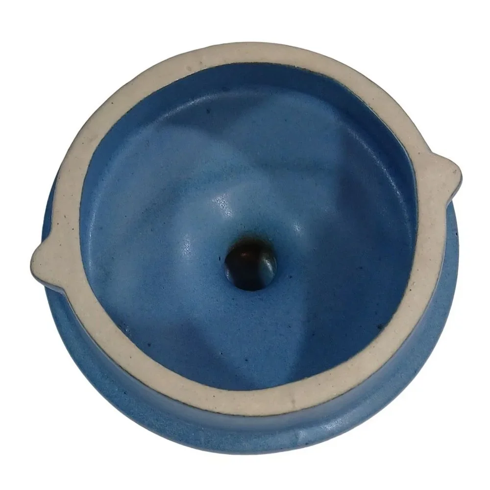 Dansk Mesa Sky Blue 40 oz  Coffee Tea Pot Teapot Southwestern Vintage Portugal - Picture 10 of 12